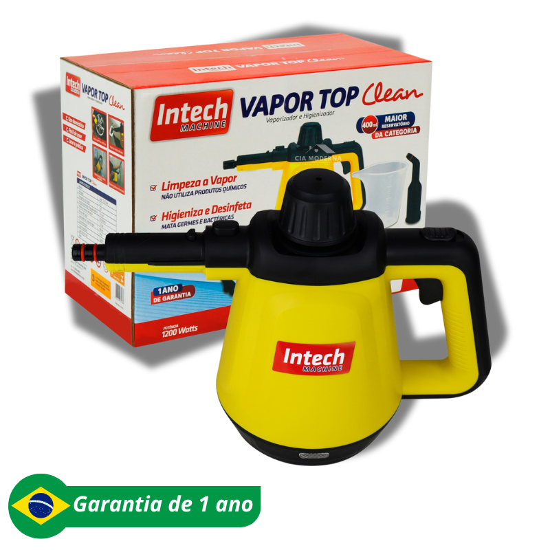 Limpador à Vapor + 9 acessórios + Brinde na sua 1ª compra