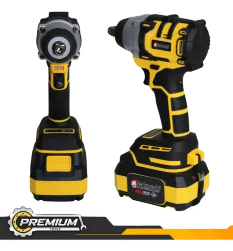 Chave de Impacto Profissional 48V com Kit 35 Peças + Maleta