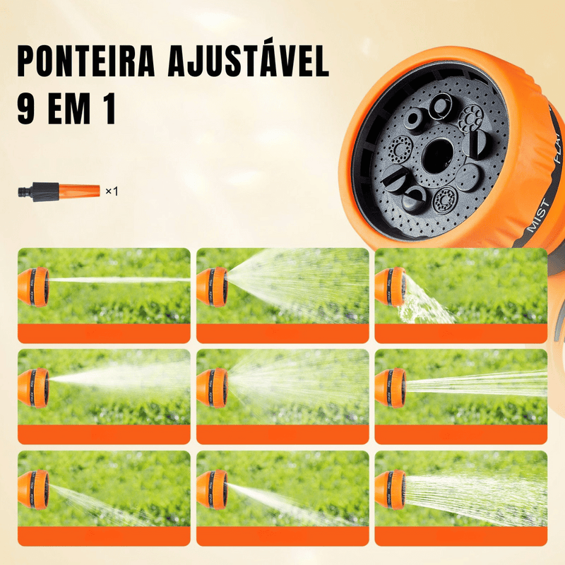 Carretel Retrátil Vevor 40m x 1/2 – Jardim, Carro e Quintal
