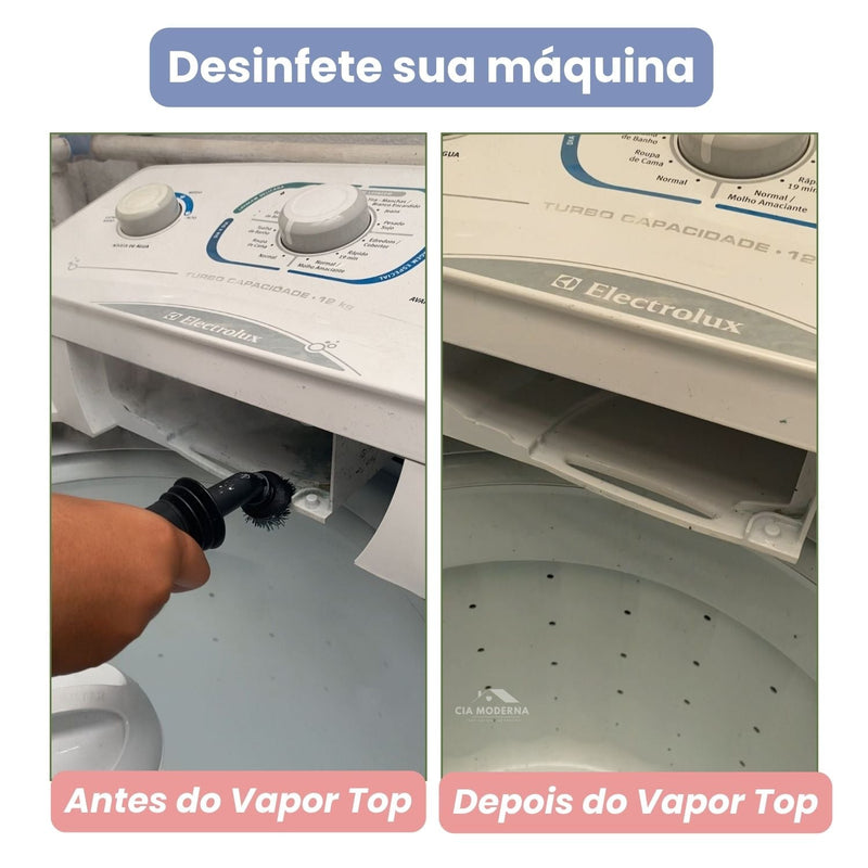 Limpador à Vapor + 9 acessórios + Brinde na sua 1ª compra