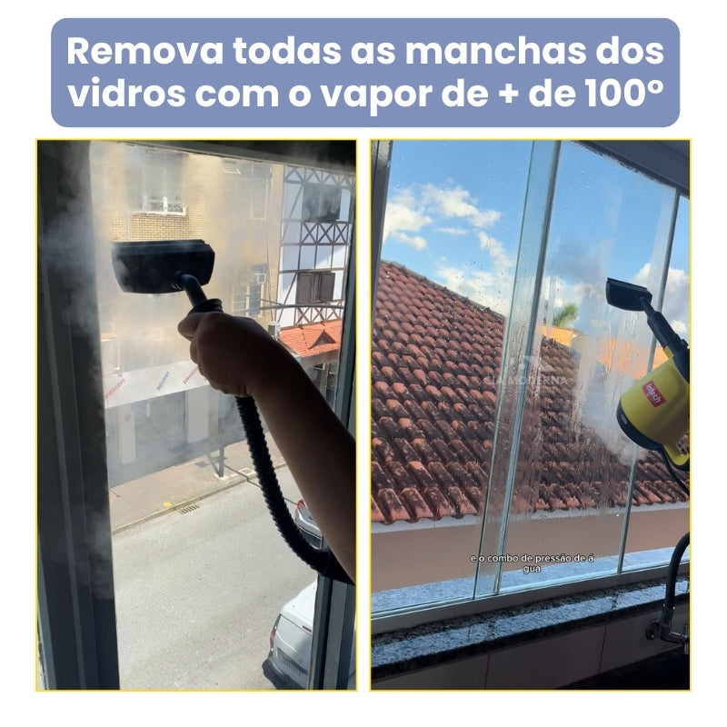 Limpador à Vapor + 9 acessórios + Brinde na sua 1ª compra